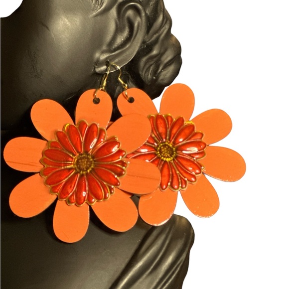 3”Flare For Big Hair Statement Earrings - Picture 4 of 8